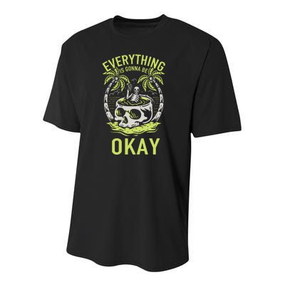 Everything Is Gonna Be Okay Youth Performance Sprint T-Shirt