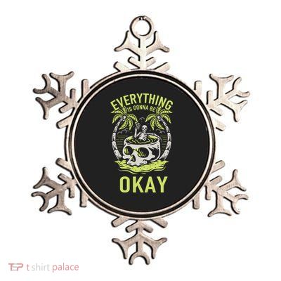 Everything Is Gonna Be Okay Metallic Star Ornament