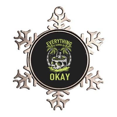 Everything Is Gonna Be Okay Metallic Star Ornament