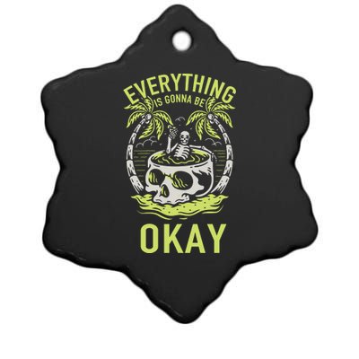 Everything Is Gonna Be Okay Ceramic Star Ornament