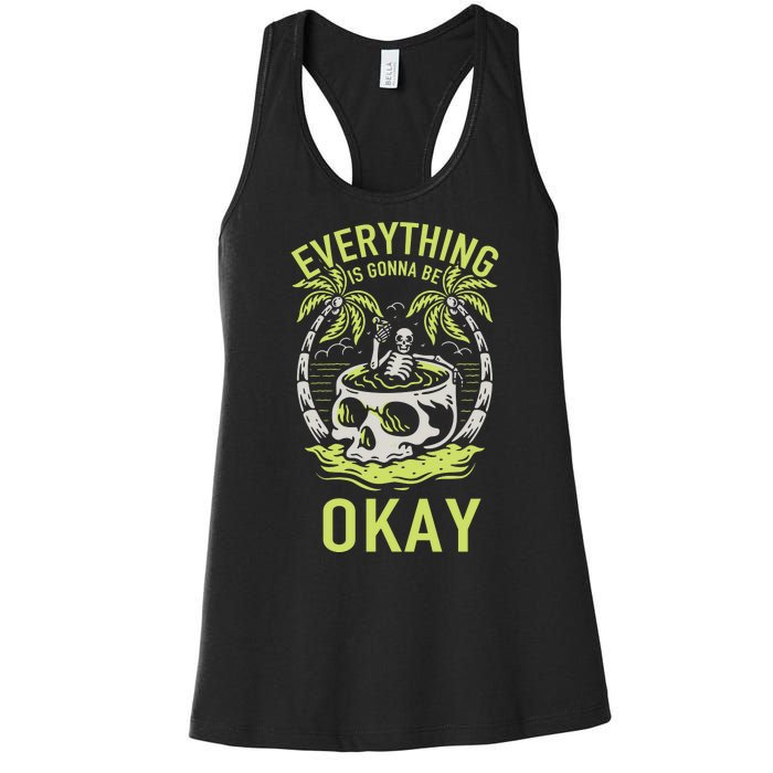 Everything Is Gonna Be Okay Women's Racerback Tank