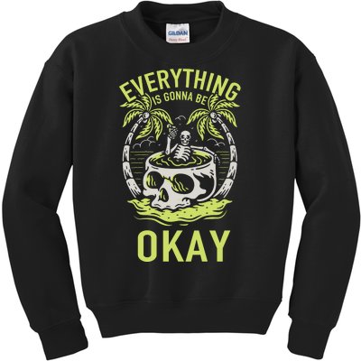 Everything Is Gonna Be Okay Kids Sweatshirt