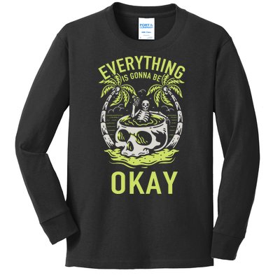 Everything Is Gonna Be Okay Kids Long Sleeve Shirt