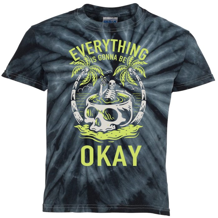 Everything Is Gonna Be Okay Kids Tie-Dye T-Shirt