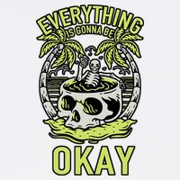 Everything Is Gonna Be Okay Garment-Dyed Sweatshirt