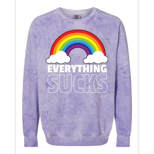 Everything Sucks Colorblast Crewneck Sweatshirt