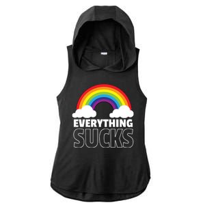 Everything Sucks Ladies PosiCharge Tri-Blend Wicking Draft Hoodie Tank