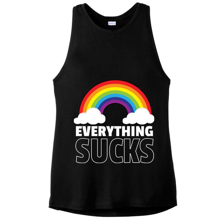 Everything Sucks Ladies PosiCharge Tri-Blend Wicking Tank