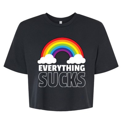 Everything Sucks Bella+Canvas Jersey Crop Tee