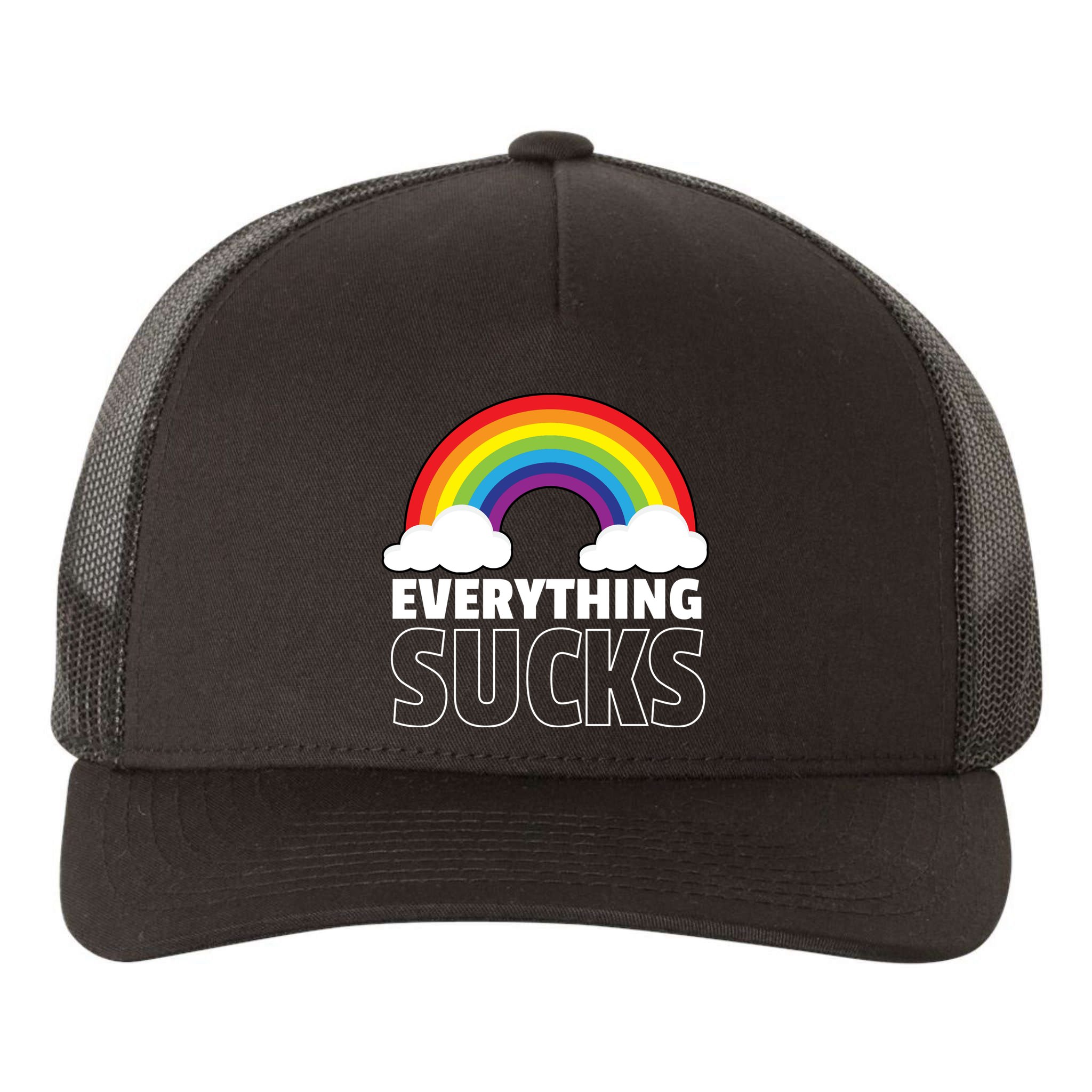 Everything Sucks Yupoong Adult 5-Panel Trucker Hat