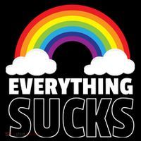 Everything Sucks Flat Bill Trucker Hat