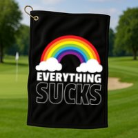 Everything Sucks Golf Towel