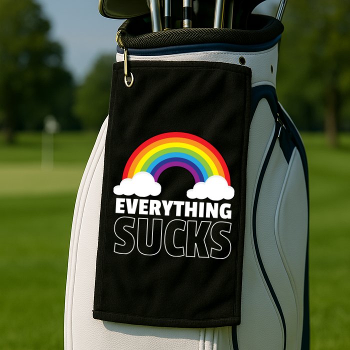 Everything Sucks Golf Towel