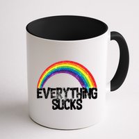 Everything Sucks Rainbow Mug