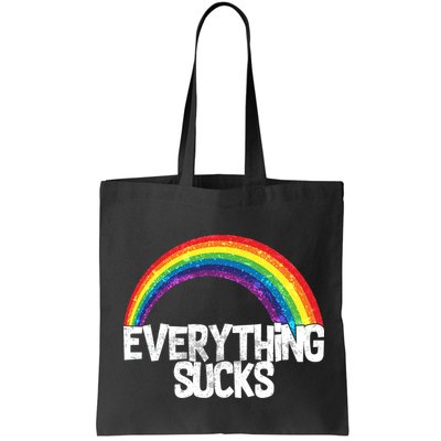 Everything Sucks Rainbow Bag