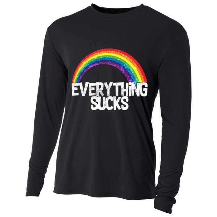 Everything Sucks Rainbow Cooling Performance Long Sleeve Crew