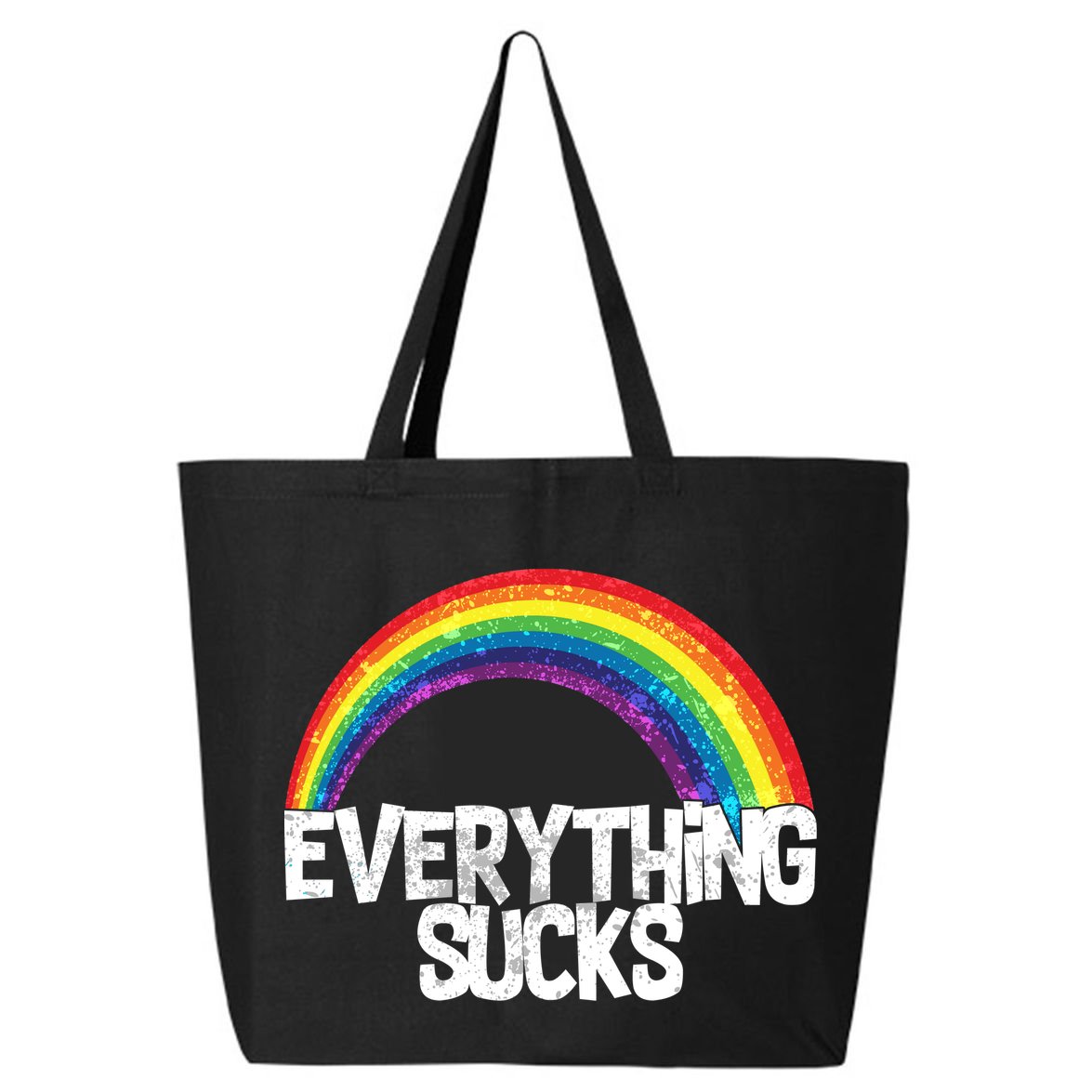 Everything Sucks Rainbow 25L Jumbo Tote