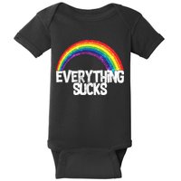 Everything Sucks Rainbow Baby Bodysuit