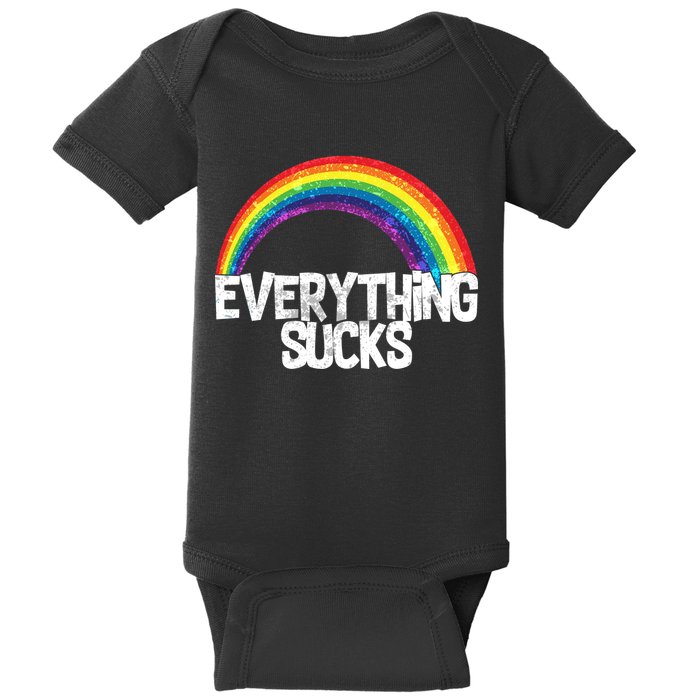 Everything Sucks Rainbow Baby Bodysuit