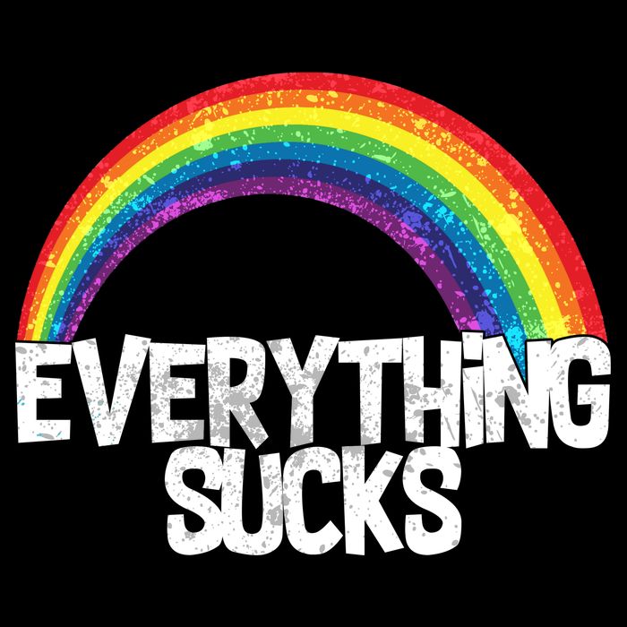 Everything Sucks Rainbow Baby Bodysuit