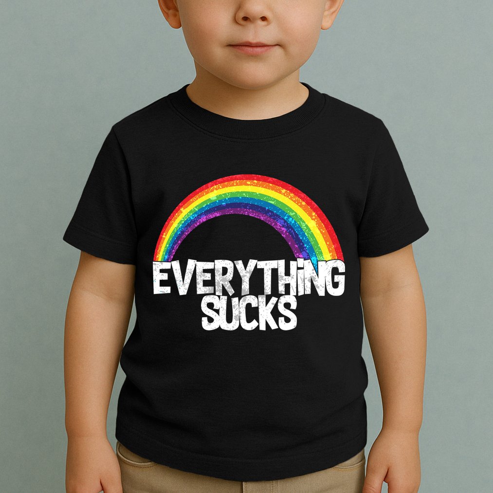 Everything Sucks Rainbow Toddler T-Shirt