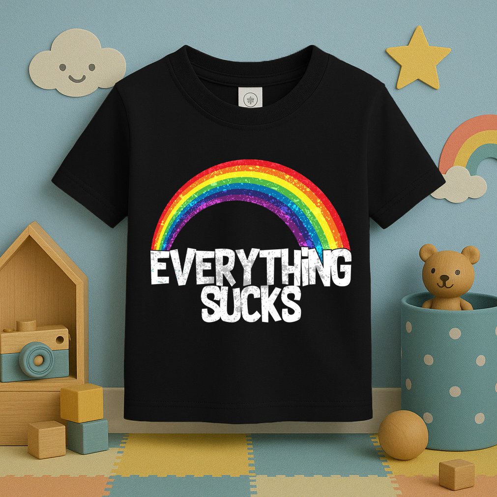 Everything Sucks Rainbow Toddler T-Shirt