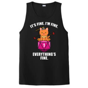 Everything's Fine Cute Cat DnD PosiCharge Competitor Tank