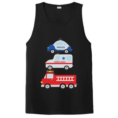 Emergency Vehicles Fire Truck Police Car Ambulance Cars PosiCharge Competitor Tank