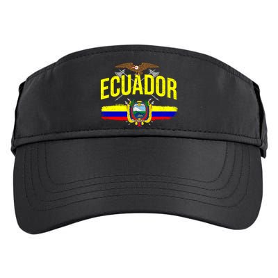 Ecuador Vintage Flag Adult Drive Performance Visor