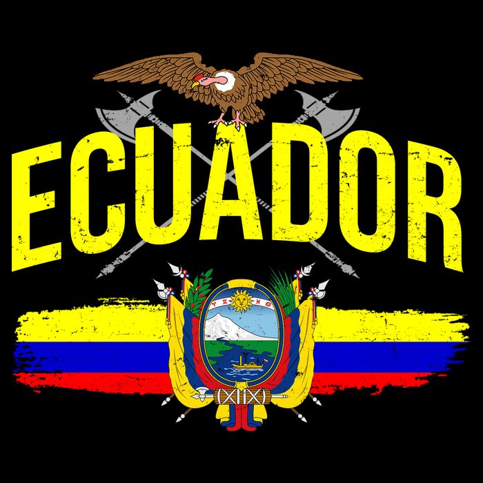 Ecuador Vintage Flag Baby Bodysuit