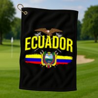 Ecuador Vintage Flag Golf Towel