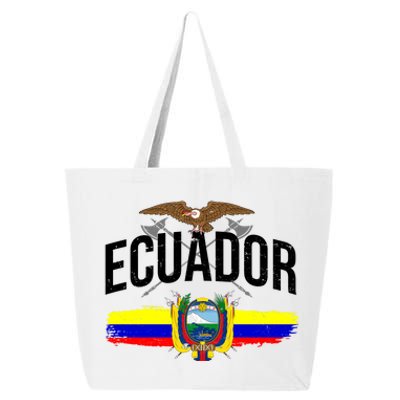 Ecuador Vintage Flag 25L Jumbo Tote