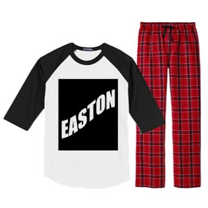 Easton Valentine Friend Son Husband First Name Family Gift Raglan Sleeve Pajama Set