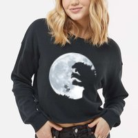 E.T Vs. Monster Cropped Pullover Crew