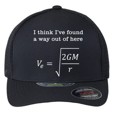 Escape Velocity Gravity Physics Engineer Flexfit Unipanel Trucker Cap