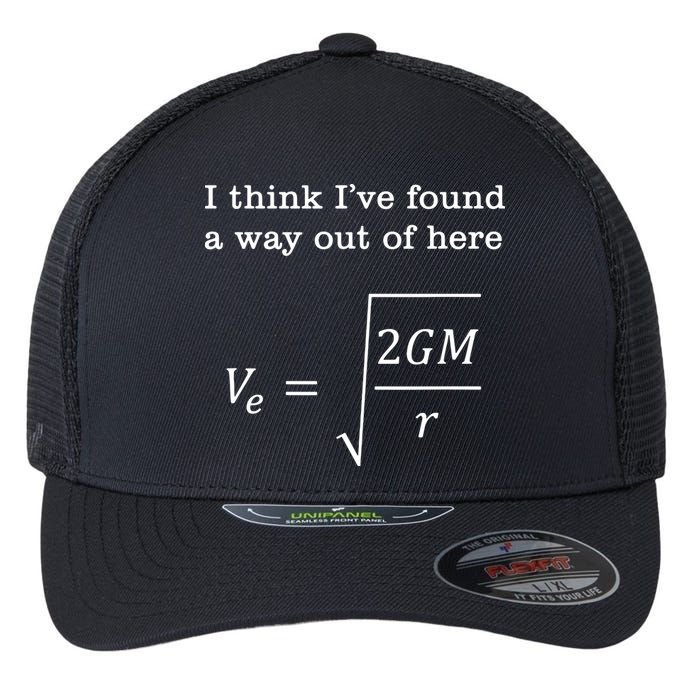 Escape Velocity Gravity Physics Engineer Flexfit Unipanel Trucker Cap