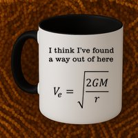 Escape Velocity Gravity Physics Engineer Mug