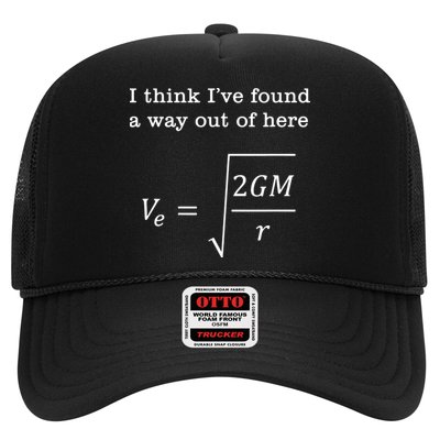 Escape Velocity Gravity Physics Engineer Trucker Hat