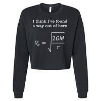 Escape Velocity Gravity Physics Engineer Cropped Pullover Crew