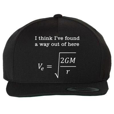 Escape Velocity Gravity Physics Engineer Wool Snapback Cap