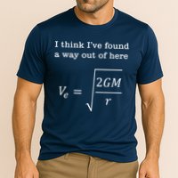 Escape Velocity Gravity Physics Engineer Performance Shirt