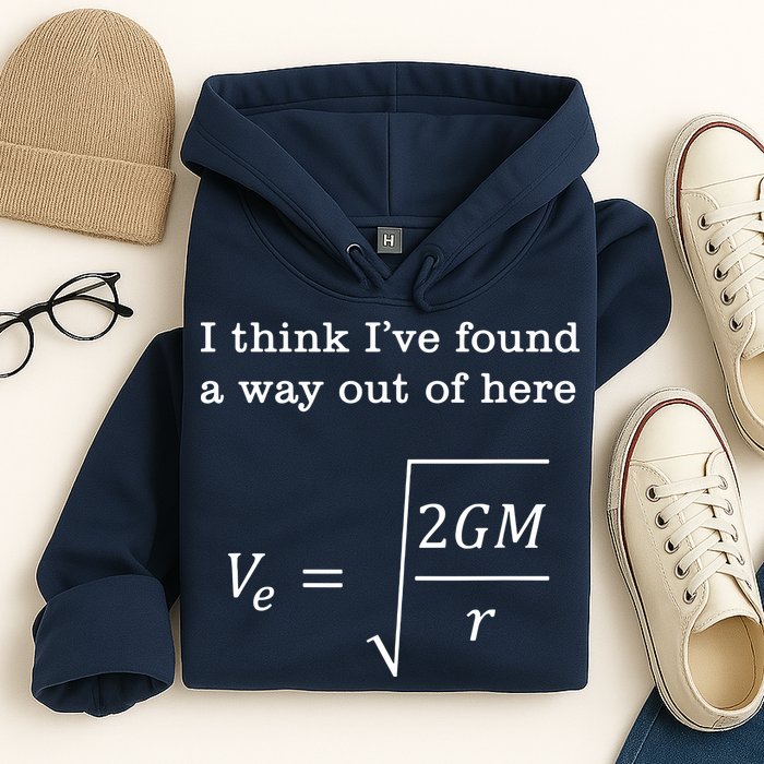 Escape Velocity Gravity Physics Engineer Hoodie