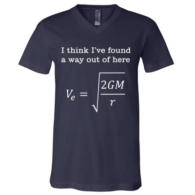 Escape Velocity Gravity Physics Engineer V-Neck T-Shirt