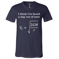 Escape Velocity Gravity Physics Engineer V-Neck T-Shirt