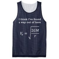 Escape Velocity Gravity Physics Engineer Mesh Reversible Basketball Jersey Tank