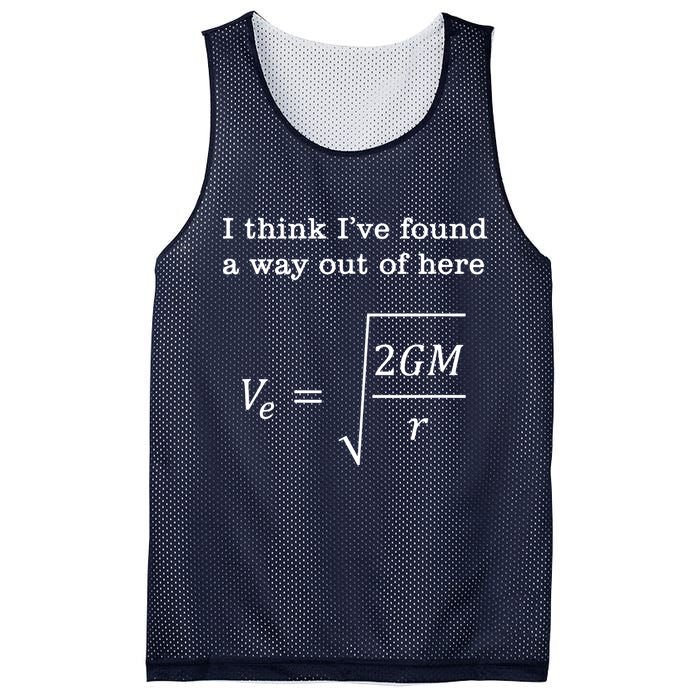 Escape Velocity Gravity Physics Engineer Mesh Reversible Basketball Jersey Tank