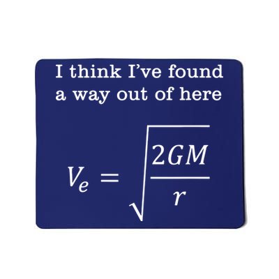 Escape Velocity Gravity Physics Engineer Mousepad