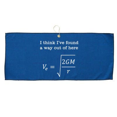 Escape Velocity Gravity Physics Engineer Large Microfiber Waffle Golf Towel