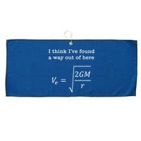 Escape Velocity Gravity Physics Engineer Large Microfiber Waffle Golf Towel