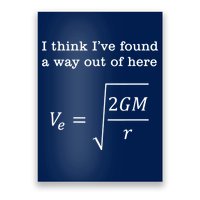 Escape Velocity Gravity Physics Engineer Poster